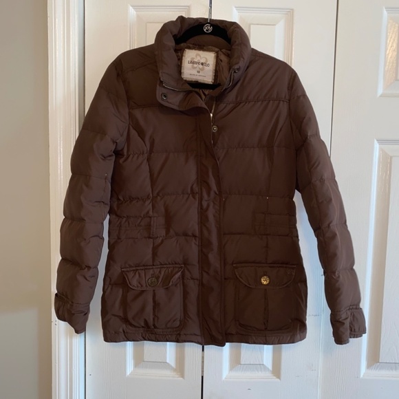 Limited Too size 18 brown down feather puffer coat unisex - Picture 2 of 6